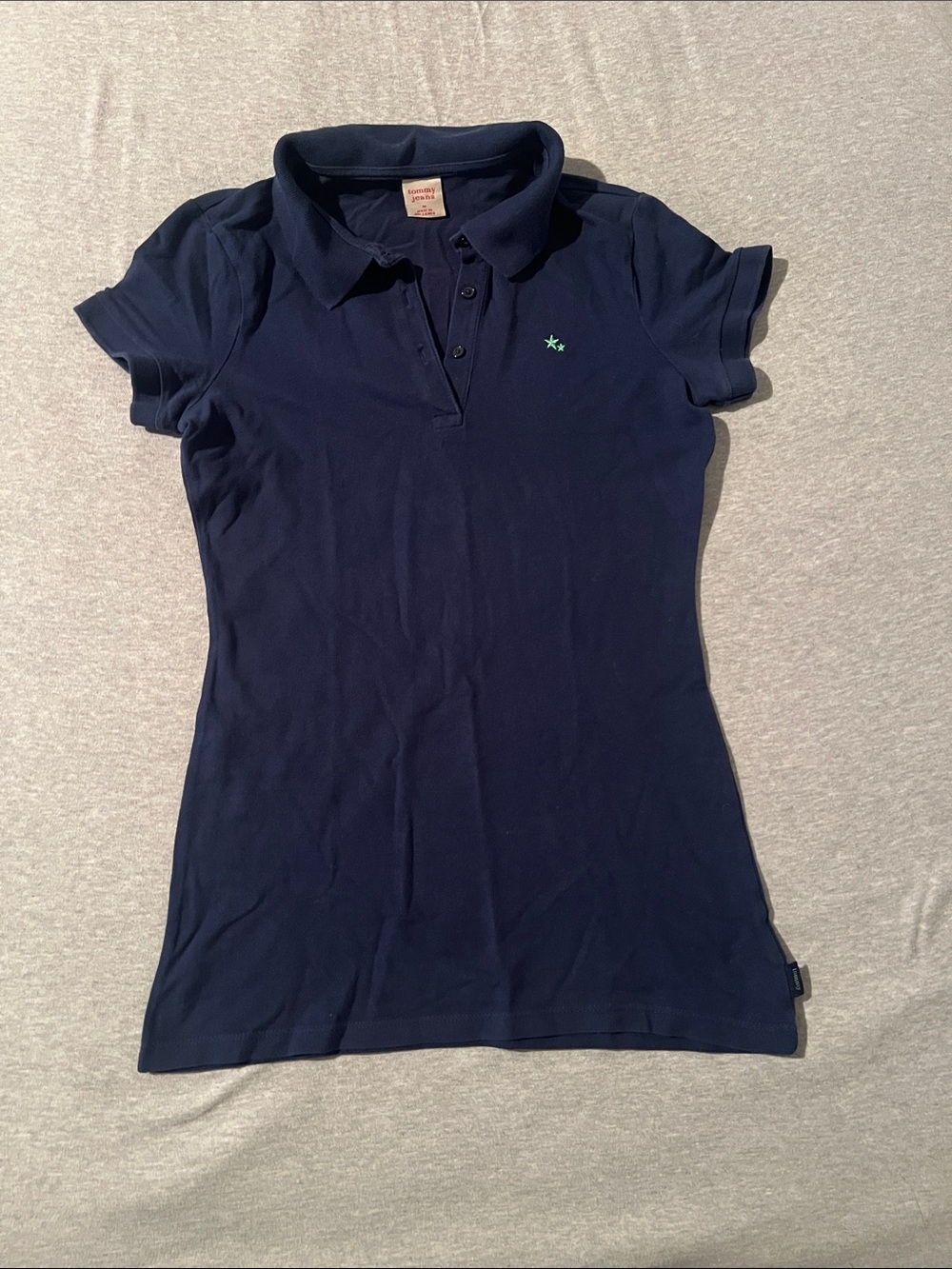 Tommy Hilfiger Navy Short Sleeve Polo Top